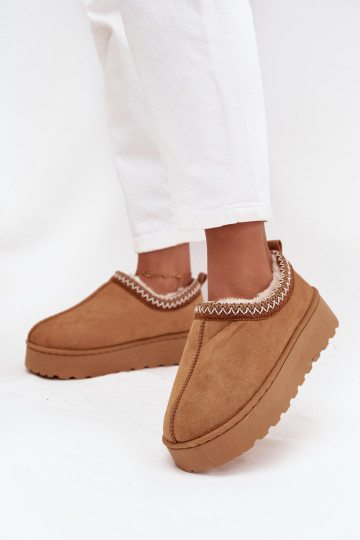 Bottes de neige Bas femmeHaftem avec une plateforme marron Taliah 2