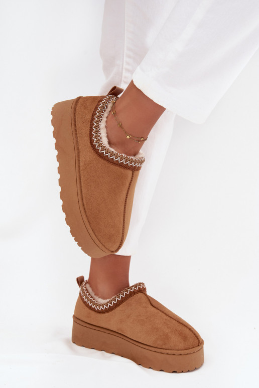 Bottes de neige Bas femmeHaftem avec une plateforme marron Taliah