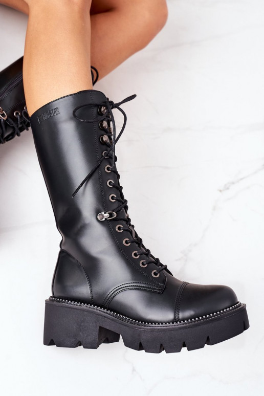 réchauffer bottes chaussures en fleurs de cerisier Big Star II274115 couleur noire réchauffer bottes chaussures en fleurs de cerisier Big Star II274115 couleur noire