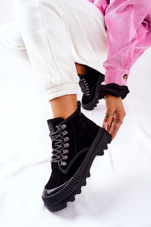 Peau chaussures Bottes Big Star II274363 couleur noire