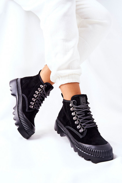 Peau chaussures Bottes Big Star II274363 couleur noire