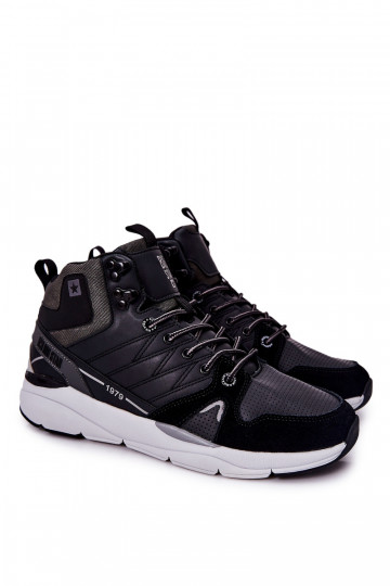 Bottes hautes de style sportif pour hommes Big Star II174223 noires