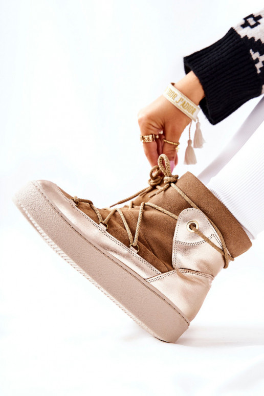 réchauffer Chaussures en daim Bottes de neige marron Clarem réchauffer Chaussures en daim Bottes de neige marron Clarem