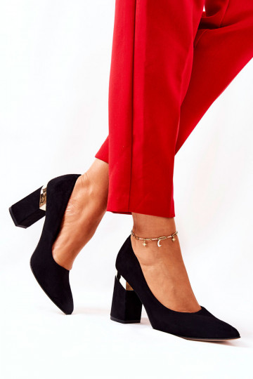 Chaussures en daim LeÀski 3117 couleur noire