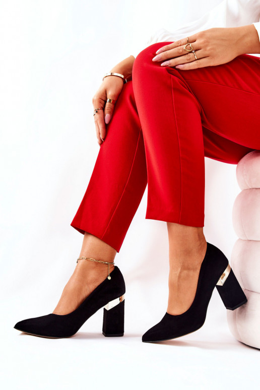 Chaussures en daim LeÀski 3117 couleur noire Chaussures en daim LeÀski 3117 couleur noire