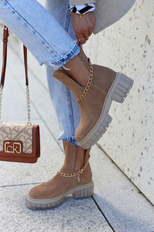 À la mode Chaussures en daim Découper marron Lemar Forget Me