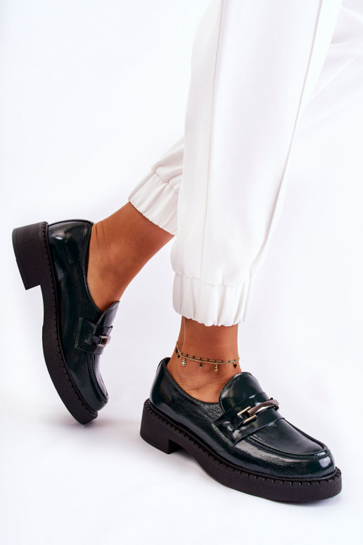 avec effet vernis chaussures Avec décoration argentée couleur verte Lemar Hestill avec effet vernis chaussures Avec décoration argentée couleur verte Lemar Hestill