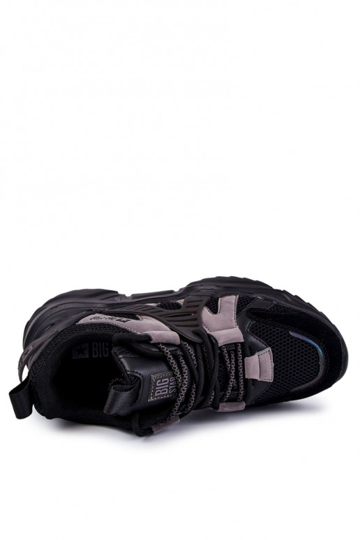 Mâle Style sportif chaussures Big Star KK174054 couleur noire  Mâle Style sportif chaussures Big Star KK174054 couleur noire