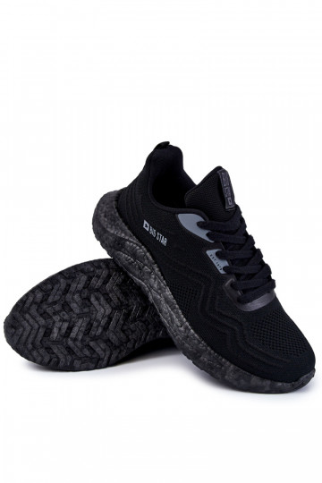 Mâle baskets Big Star KK174018 couleur noire 2