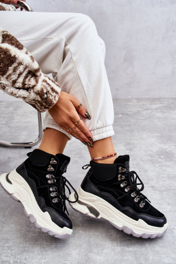 Féminin Grand baskets GOE KK2N4098 couleur noire 2