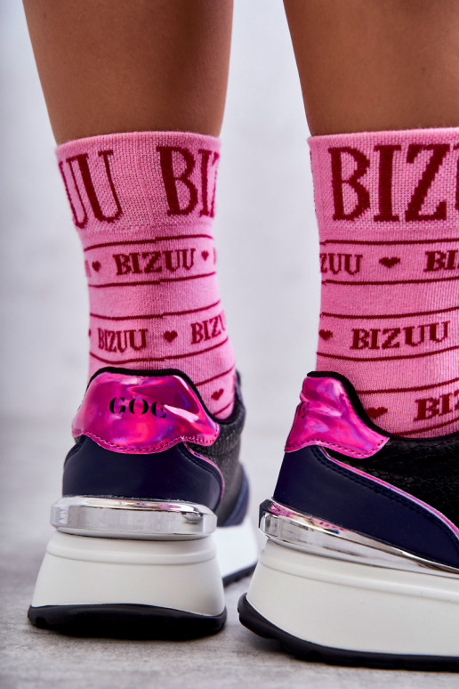 Féminin baskets Sur un coin GOE KK2N4081 Noir et-bleu foncé Féminin baskets Sur un coin GOE KK2N4081 Noir et-bleu foncé