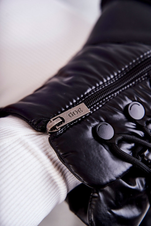 Féminin Bottes de neige avec des lacets GOE KK2N4017 couleur noire Féminin Bottes de neige avec des lacets GOE KK2N4017 couleur noire