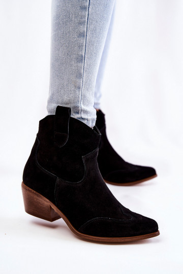 Féminin Bottes avec des nez pointus LeÀski Shoes 3236 couleur noire 2