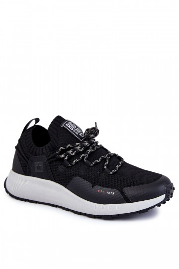 Baskets de sport noires pour hommes Big Star KK174015