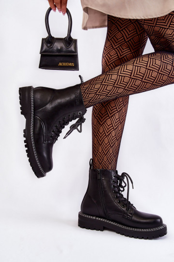 Féminin Bottes avec une plateforme Big Star KK274538 couleur noire