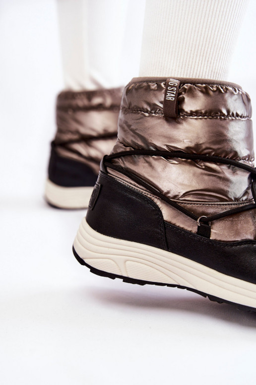 Féminin Bottes de neige Memory Foam Big Star KK274275 gris-couleur noire Féminin Bottes de neige Memory Foam Big Star KK274275 gris-couleur noire