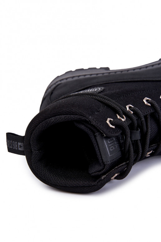 Mâle Bottes chaussures Memory Foam Big Star KK174206 couleur noire Mâle Bottes chaussures Memory Foam Big Star KK174206 couleur noire