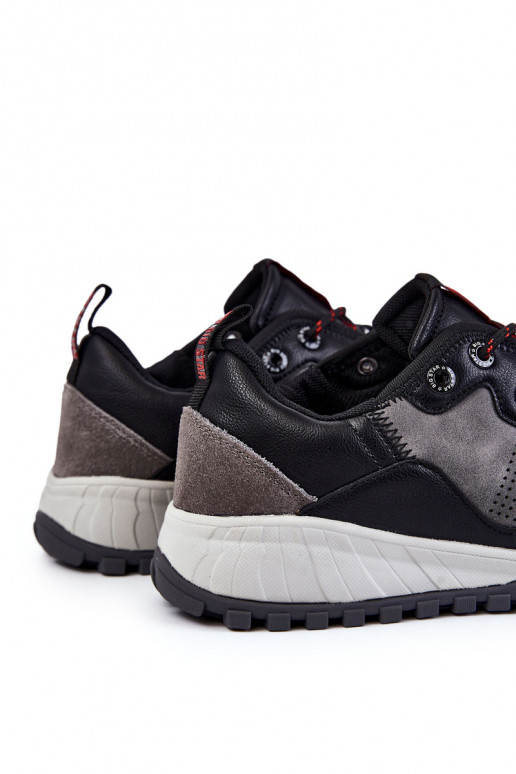 Mâle Modèle classique baskets Memory Foam Big Star KK174271 couleur grise Mâle Modèle classique baskets Memory Foam Big Star KK174271 couleur grise