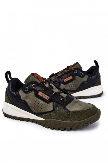 Mâle Modèle classique baskets Memory Foam Big Star KK174272 couleur verte 2