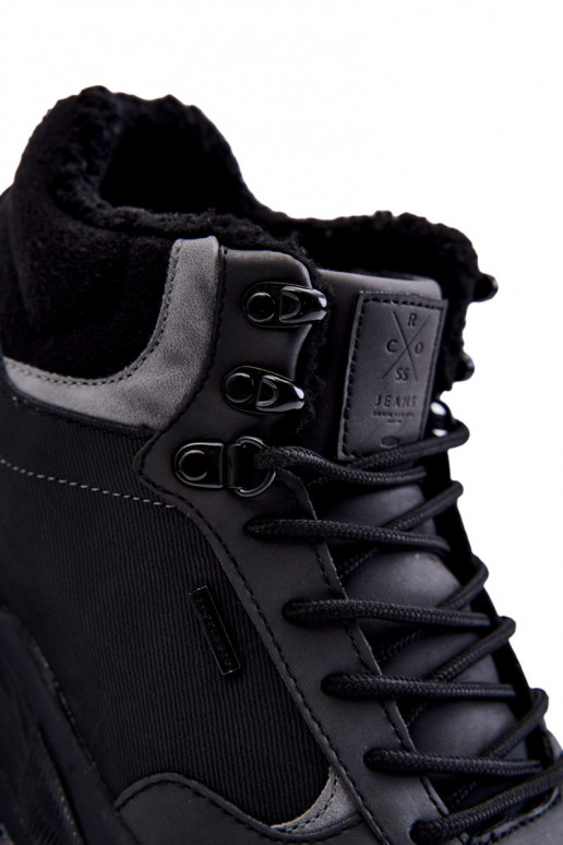 Mâle Chaussures de randonnée chauffantes Cross Jeans KK1R4031C couleur noire Mâle Chaussures de randonnée chauffantes Cross Jeans KK1R4031C couleur noire