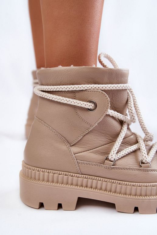 Féminin À la mode Bottes Bottes de neige beige Kallen Féminin À la mode Bottes Bottes de neige beige Kallen