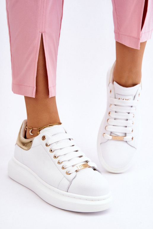 Féminin baskets GOE LL2N4011 Blanc-couleur dorée Féminin baskets GOE LL2N4011 Blanc-couleur dorée