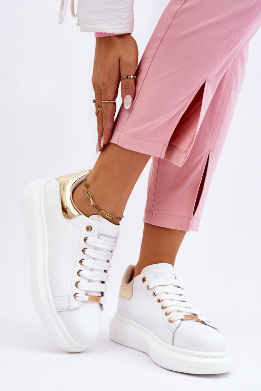 Féminin baskets GOE LL2N4011 Blanc-couleur dorée Féminin baskets GOE LL2N4011 Blanc-couleur dorée