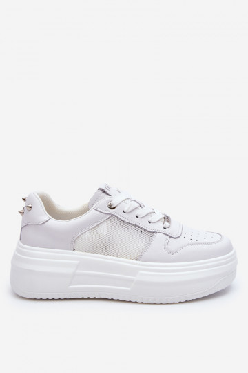 Féminin Modèle classique baskets GOE LL2N4060 couleur blanche 2