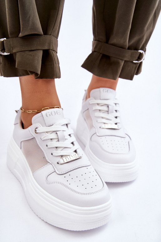 Féminin Modèle classique baskets GOE LL2N4060 couleur blanche Féminin Modèle classique baskets GOE LL2N4060 couleur blanche