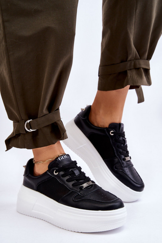 Féminin Modèle classique baskets GOE LL2N4061 couleur noire Féminin Modèle classique baskets GOE LL2N4061 couleur noire