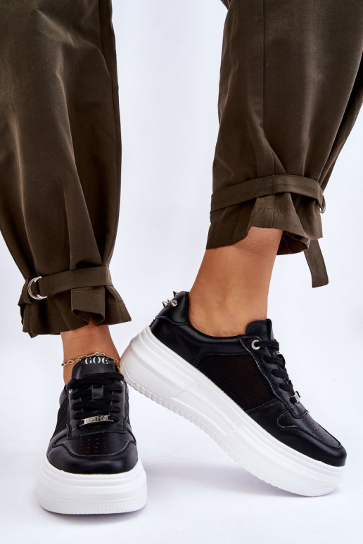 Féminin Modèle classique baskets GOE LL2N4061 couleur noire Féminin Modèle classique baskets GOE LL2N4061 couleur noire