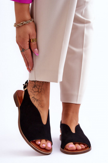 Sandales femme en daim LeÀski Shoes 3220/X beige