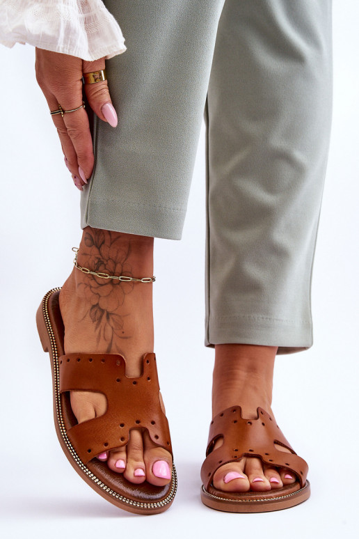 Zazoo 40326 Féminin Chaussons Avec découpes décoratives marron Zazoo 40326 Féminin Chaussons Avec découpes décoratives marron