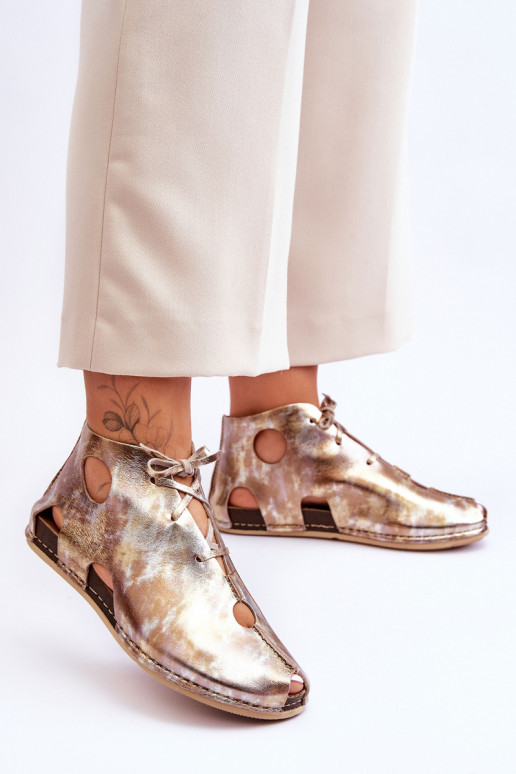  Peau Bottes Il fautciejka 03426-42 couleur dorée