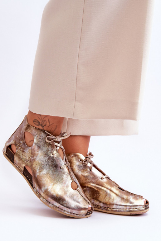  Peau Bottes Il fautciejka 03426-42 couleur dorée