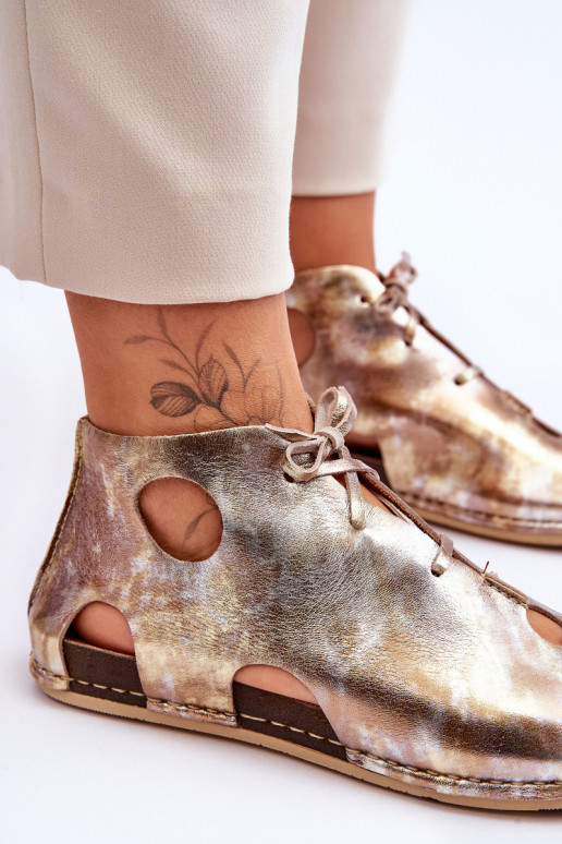  Peau Bottes Il fautciejka 03426-42 couleur dorée