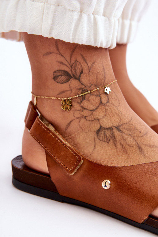 Sandales pour femmes avec attaches adhésives marron Lemar Addison Sandales pour femmes avec attaches adhésives marron Lemar Addison