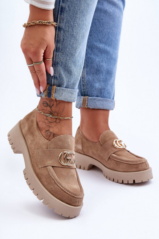 Féminin chaussures en daim avec des ornements beige Rosefalls Féminin chaussures en daim avec des ornements beige Rosefalls