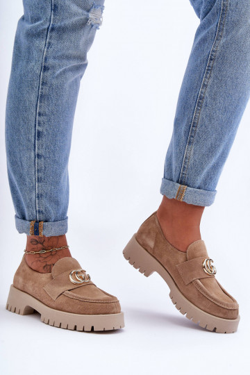 Bottines pour femmes en daim avec ornements couleur sable Rosefalls 2