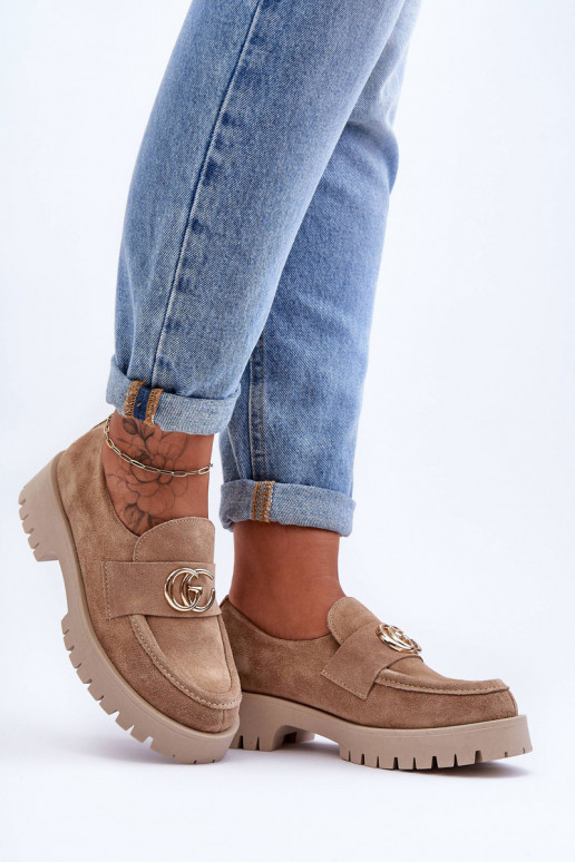 Féminin chaussures en daim avec des ornements beige Rosefalls Féminin chaussures en daim avec des ornements beige Rosefalls