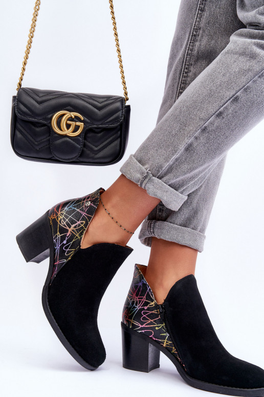 Bottes pour femmes avec des talons Il fautciejka 04492-99 couleur noire