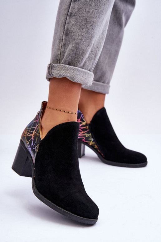 Bottes pour femmes avec des talons Il fautciejka 04492-99 couleur noire