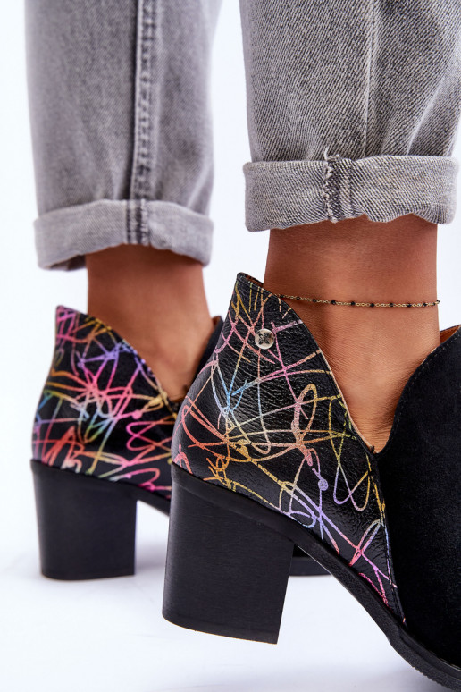 Bottes pour femmes avec des talons Il fautciejka 04492-99 couleur noire