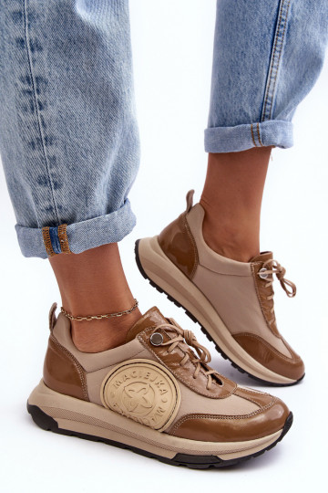 Féminin baskets Peau Il fautciejka 06295-04 beige