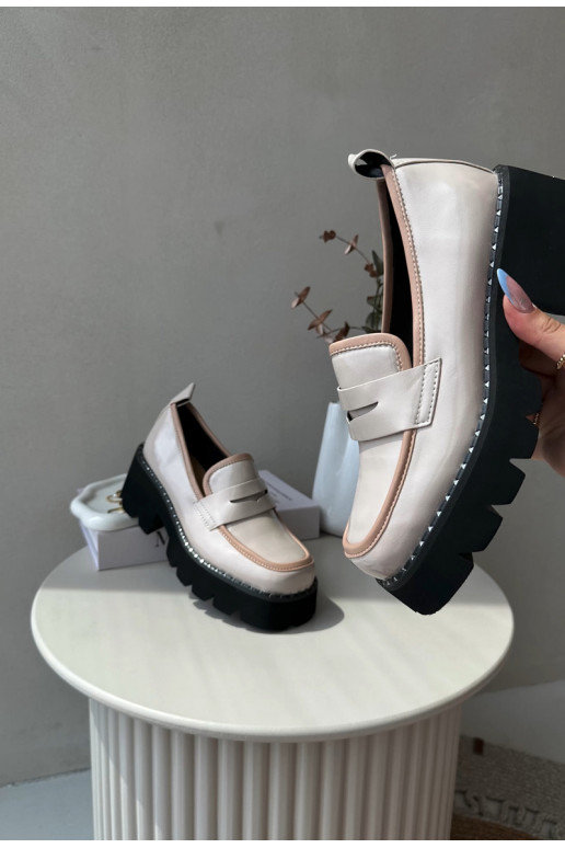 Peau Féminin Mocassins D&A MR870-32 beige