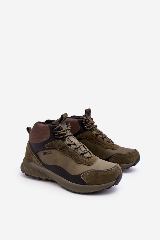 Mâle bottes de randonnée réchauffer couleur verte Big Star MM174333 Mâle bottes de randonnée réchauffer couleur verte Big Star MM174333