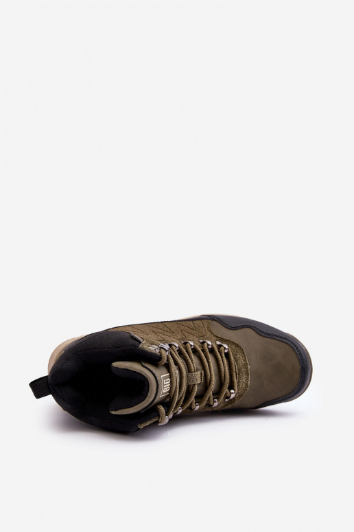 Féminin Chaussures de randonnée chauffantes couleur kaki Big Star MM274480