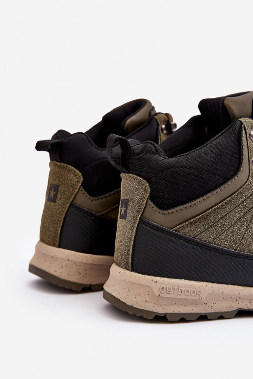 Féminin Chaussures de randonnée chauffantes couleur kaki Big Star MM274480