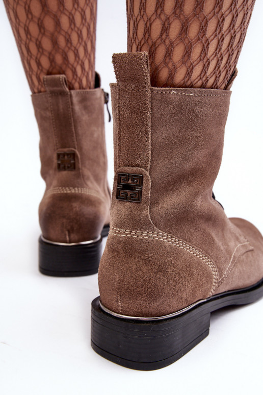 Pratique en daim réchauffer Bottes marron Lemar Revin Pratique en daim réchauffer Bottes marron Lemar Revin
