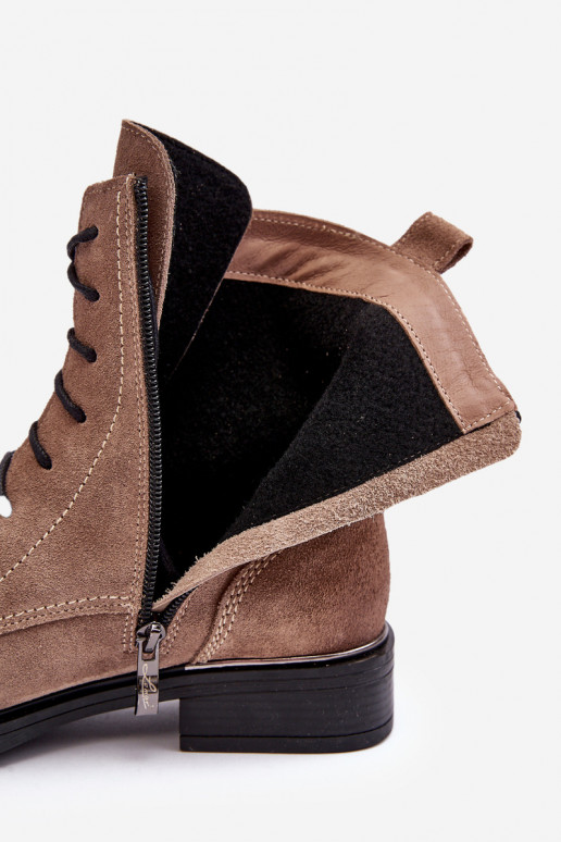 Pratique en daim réchauffer Bottes marron Lemar Revin Pratique en daim réchauffer Bottes marron Lemar Revin